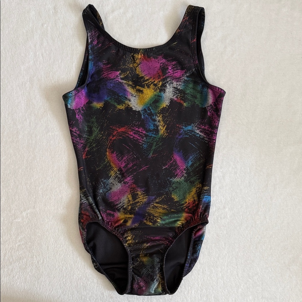 {VTG} Leo's Dancewear | Dance Leotard Black/Multicolor Iridescent (CL)